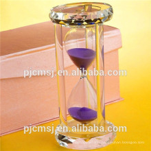 K9 petit sablier en cristal coloré / minuterie de sable pour le cadeau de mariage